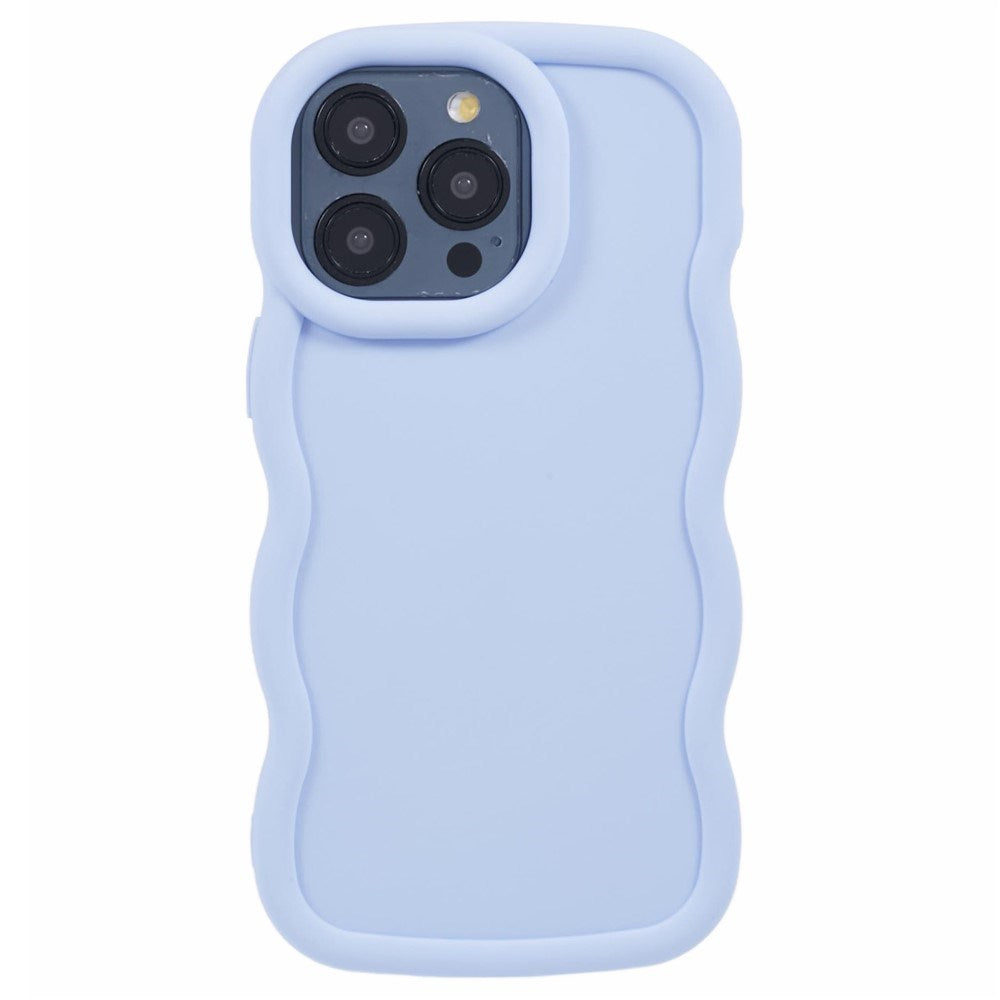 iPhone 14 Pro EIDERWOOD Fleksibelt Plast Wavy Deksel - Lilla