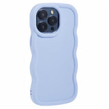 iPhone 14 Pro EIDERWOOD Fleksibelt Plast Wavy Deksel - Lilla