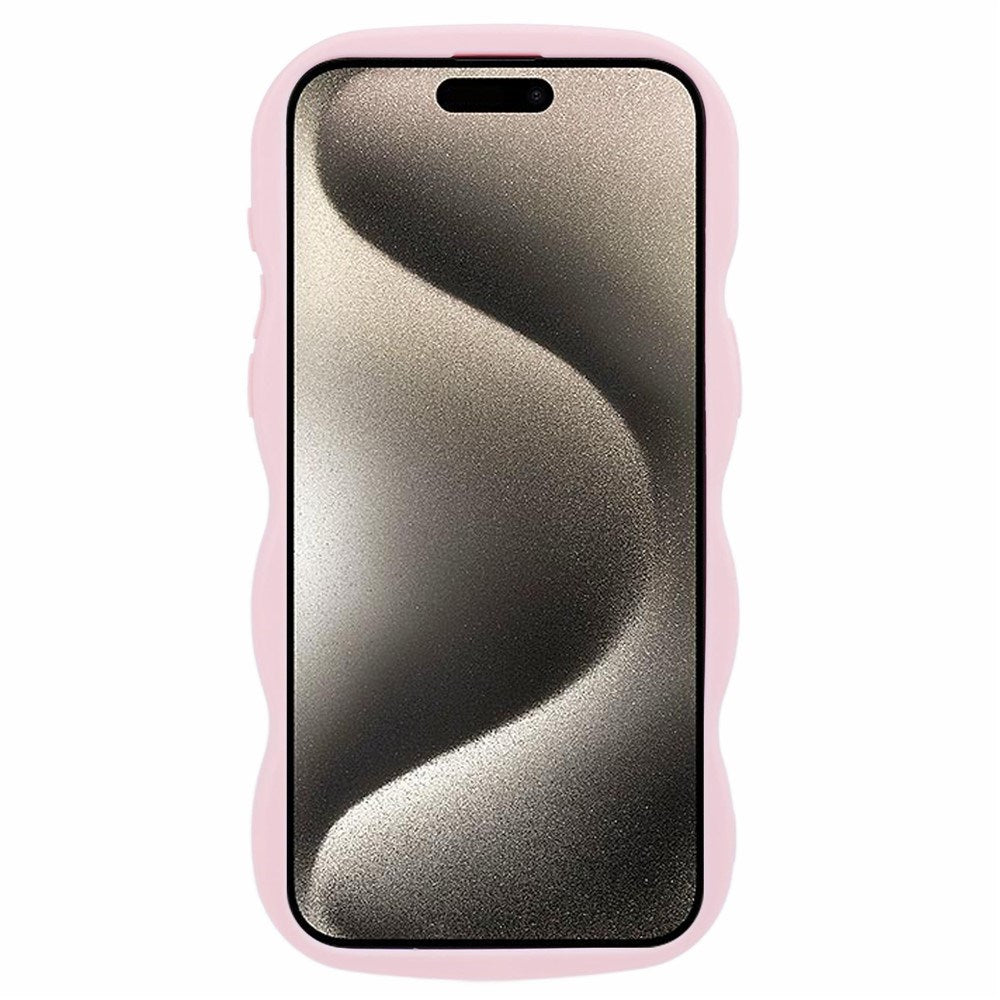iPhone 14 Pro EIDERWOOD Fleksibelt Plast Wavy Deksel - Rosa