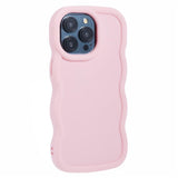 iPhone 13 Pro EIDERWOOD Fleksibelt Plast Wavy Deksel - Rosa