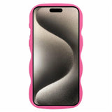 iPhone 12 / 12 Pro EIDERWOOD Fleksibelt Plast Wavy Deksel - Pink