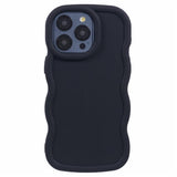 iPhone 12 / 12 Pro EIDERWOOD Fleksibelt Plast Wavy Deksel - Svart