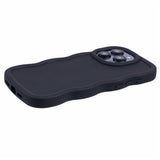 iPhone 12 / 12 Pro EIDERWOOD Fleksibelt Plast Wavy Deksel - Svart