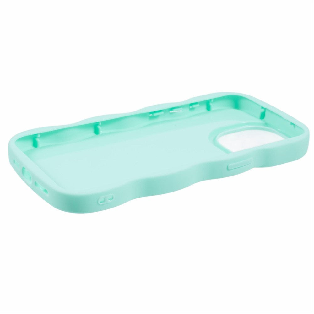 iPhone 12 / 12 Pro EIDERWOOD Fleksibelt Plast Wavy Deksel - Blå