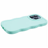 iPhone 12 / 12 Pro EIDERWOOD Fleksibelt Plast Wavy Deksel - Blå