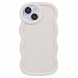 iPhone 14 EIDERWOOD Fleksibelt Plast Wavy Deksel - Hvit