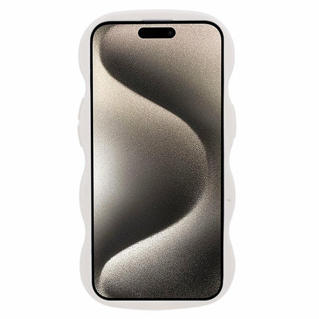 iPhone 14 EIDERWOOD Fleksibelt Plast Wavy Deksel - Hvit