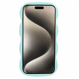 iPhone 14 EIDERWOOD Fleksibelt Plast Wavy Deksel - Blå
