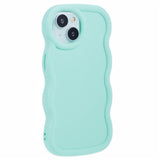iPhone 14 EIDERWOOD Fleksibelt Plast Wavy Deksel - Blå