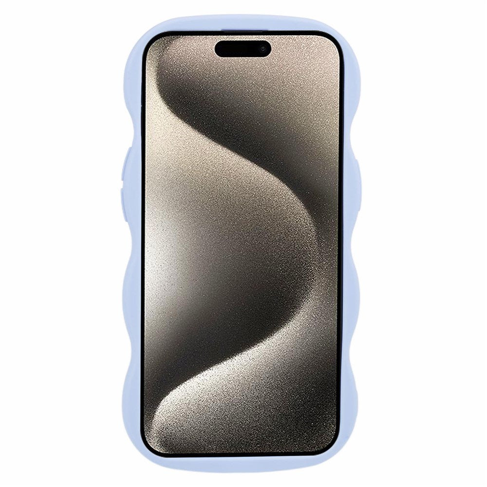 iPhone 14 EIDERWOOD Fleksibelt Plast Wavy Deksel - Lilla