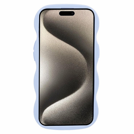 iPhone 14 EIDERWOOD Fleksibelt Plast Wavy Deksel - Lilla