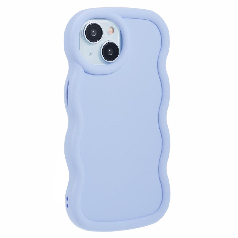 iPhone 14 EIDERWOOD Fleksibelt Plast Wavy Deksel - Lilla