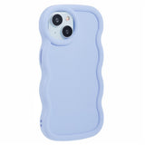 iPhone 14 EIDERWOOD Fleksibelt Plast Wavy Deksel - Lilla