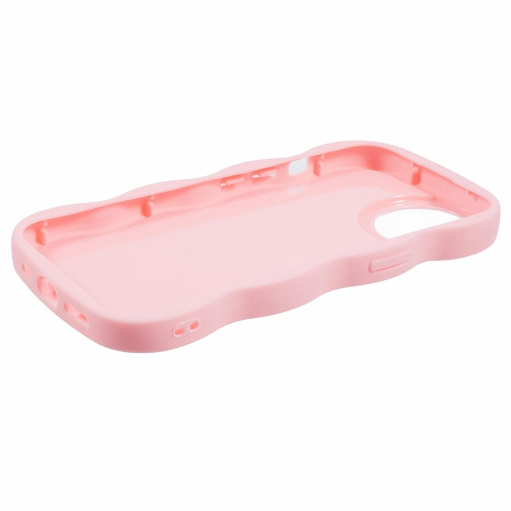 iPhone 14 EIDERWOOD Fleksibelt Plast Wavy Deksel - Rosa