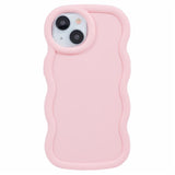 iPhone 13 EIDERWOOD Fleksibelt Plast Wavy Deksel - Rosa