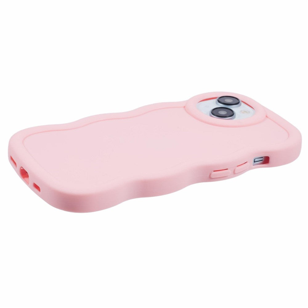 iPhone 13 EIDERWOOD Fleksibelt Plast Wavy Deksel - Rosa