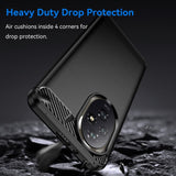 EIDERWOOD Honor 200 Pro (5G) Brushed Carbon Fiber Fleksibelt Plast Deksel - Svart