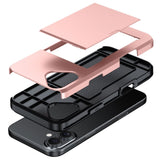 EIDERWOOD iPhone 16 Drop Proof Deksel m. Lommebok - Rosa