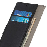 Motorola Edge 30 Neo Leather Flip Cover Ripebestandig m. lommebok - Svart