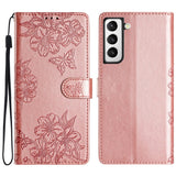 EIDERWOOD Samsung Galaxy S22+ (Plus) Kunstskinn Deksel med Lommebok og Gravering - Rose Gold
