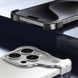 iPhone 15 Pro Todelt Metall Bumper Deksel - Svart