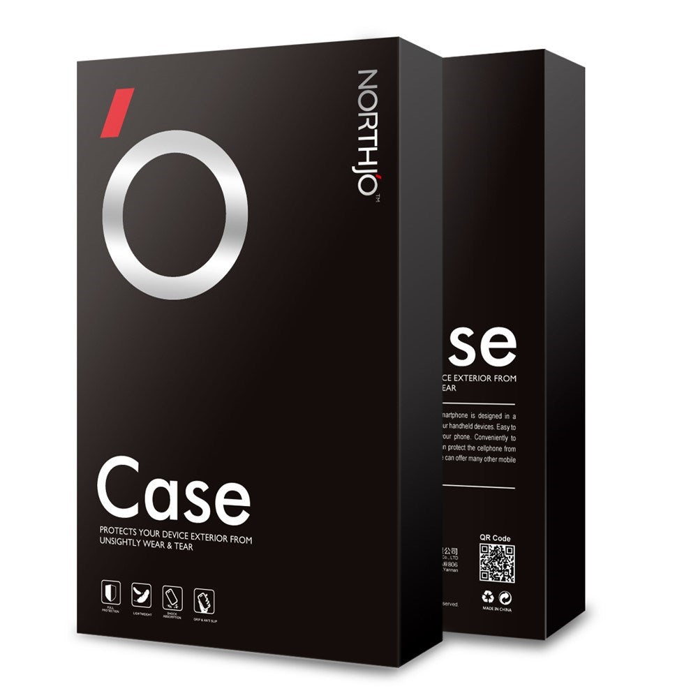 NORTHJO iPhone 16 Pro Max | 3-i-1 360° Beskyttelsessett med Deksel | Skjermbeskytter | Kameralinsebeskytter - Gjennomsiktig