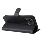 EIDERWOOD Xiaomi Redmi 13 Deksel i Kunstskinn med Lommebok og Stropp - Svart