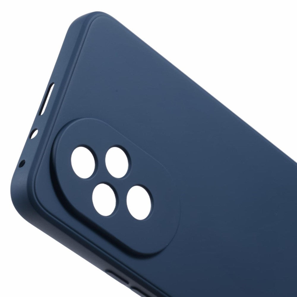 EIDERWOOD Honor 200 5G Deksel – Fleksibelt Plast Deksel med Fiberfôr og Presis Kamerautskjæring - Mørk Blå