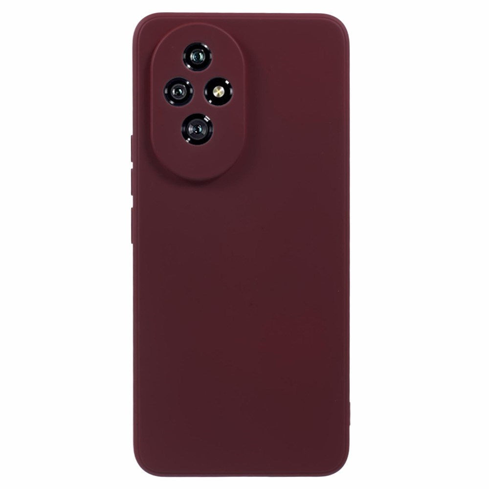 EIDERWOOD Honor 200 5G Deksel – Fleksibelt Plast Deksel med Fiberfôr og Presis Kamerautskjæring