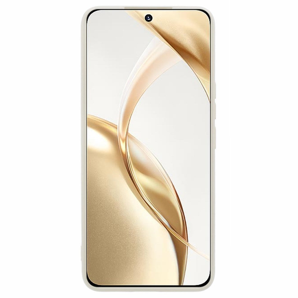 EIDERWOOD Honor 200 5G Deksel – Fleksibelt Plast Deksel med Fiberfôr og Presis Kamerautskjæring - Hvit