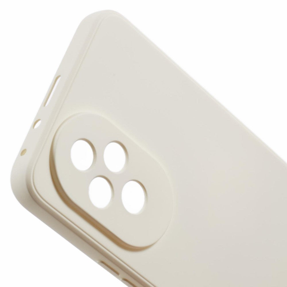 EIDERWOOD Honor 200 5G Deksel – Fleksibelt Plast Deksel med Fiberfôr og Presis Kamerautskjæring - Hvit