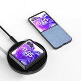 EIDERWOOD Motorola Razr 50 Ultra (5G) Kunstskinn Glimmer Deksel - Blå