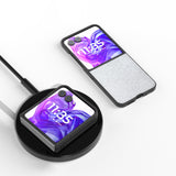 EIDERWOOD Motorola Razr 50 Ultra (5G) Kunstskinn Glimmer Deksel - Sølv