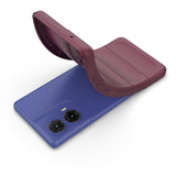 EIDERWOOD  Motorola Moto G85 (5G) Fleksibelt Plastdeksel - Bordeaux Rød