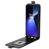 EIDERWOOD OnePlus Nord CE4 Lite (5G) Vertikalt Flip Deksel med Lommebok - Svart