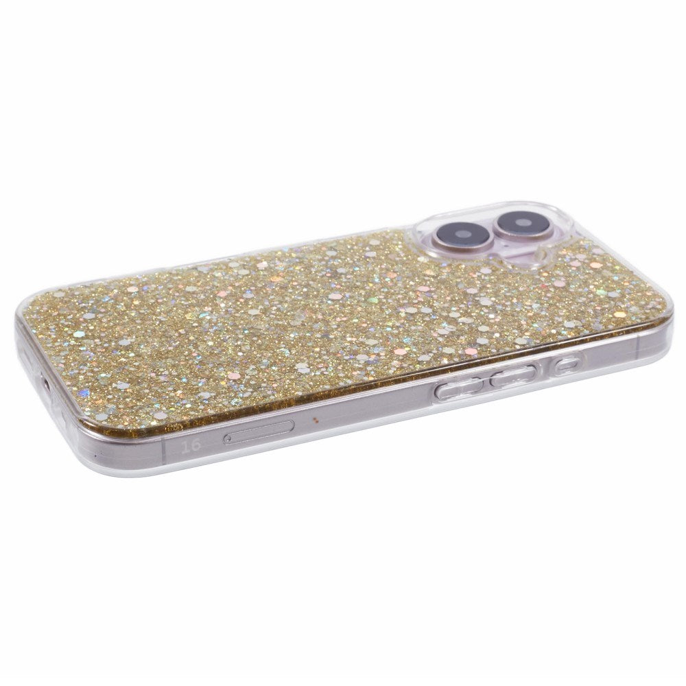 EIDERWOOD iPhone 16 Glitter Deksel - Gull