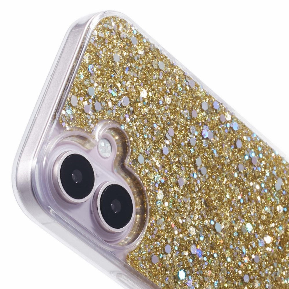 EIDERWOOD iPhone 16 Glitter Deksel - Gull