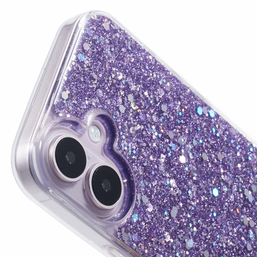 EIDERWOOD iPhone 16 Glitter Deksel - Lilla