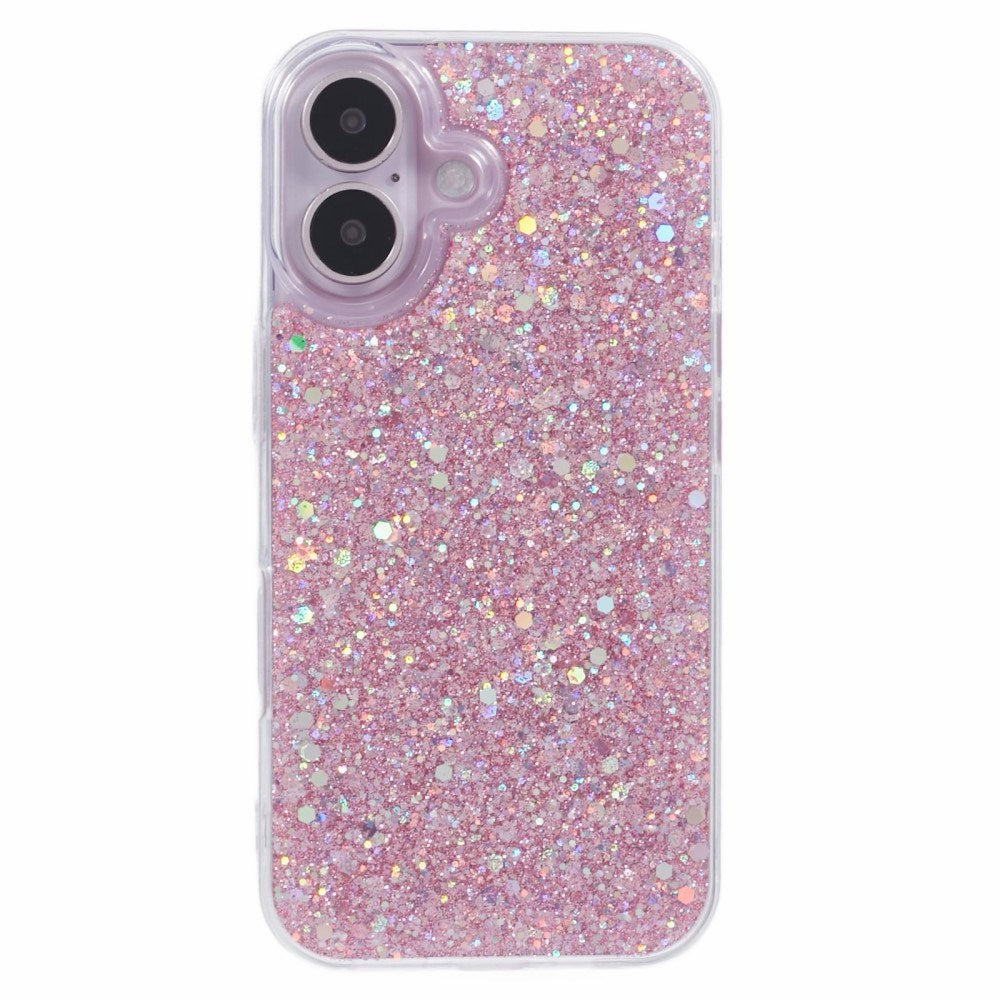 EIDERWOOD iPhone 16 Glitter Deksel - Rosa