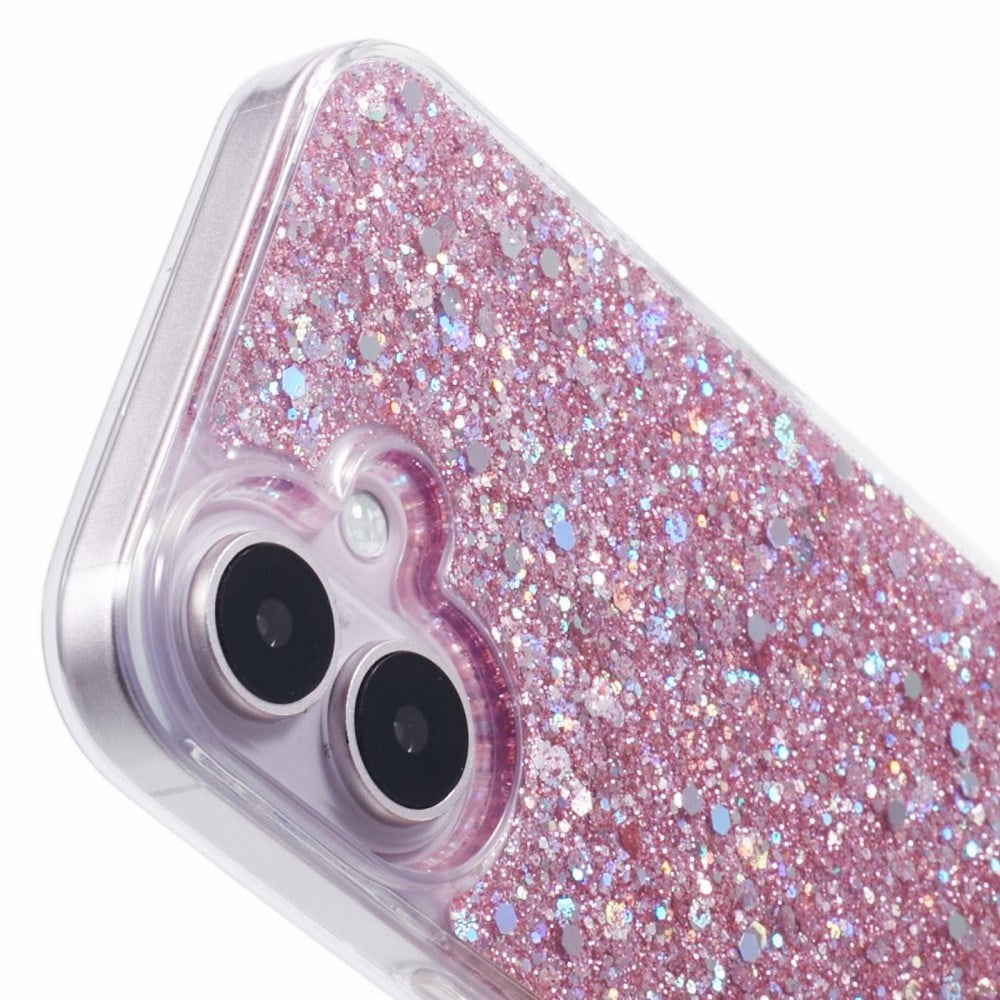 EIDERWOOD iPhone 16 Glitter Deksel - Rosa