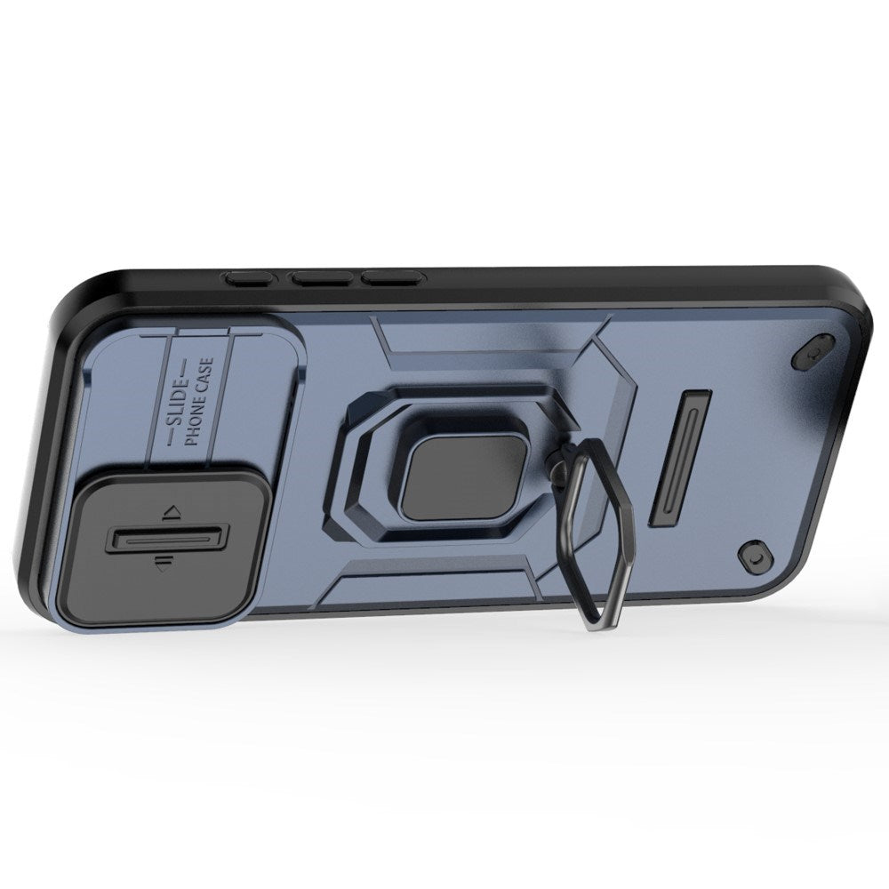 EIDERWOOD iPhone 16 Pro Max Bakdeksel med Magnetisk Kickstand Og Cam Slider - Blå