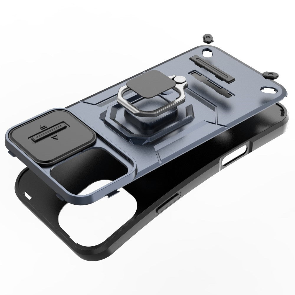 EIDERWOOD iPhone 16 Plus Bakdeksel med Magnetisk Kickstand Og Cam Slider - Svart