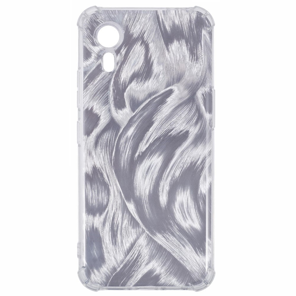 EIDERWOOD Samsung Galaxy Xcover 7 Fleksibelt Plast Deksel med 4 Forskjellige Bakgrunner - Gjennomsiktig / Multi