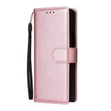 EIDERWOOD Samsung Galaxy Z Fold6 Kunstskinn Flip Deksel m. Kortholder & Stropp - Rosa
