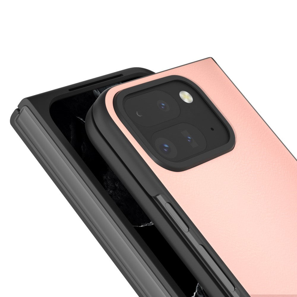 EIDERWOOD Google Pixel 9 Pro Fold (5G) Kunstskinn Deksel - Rosa