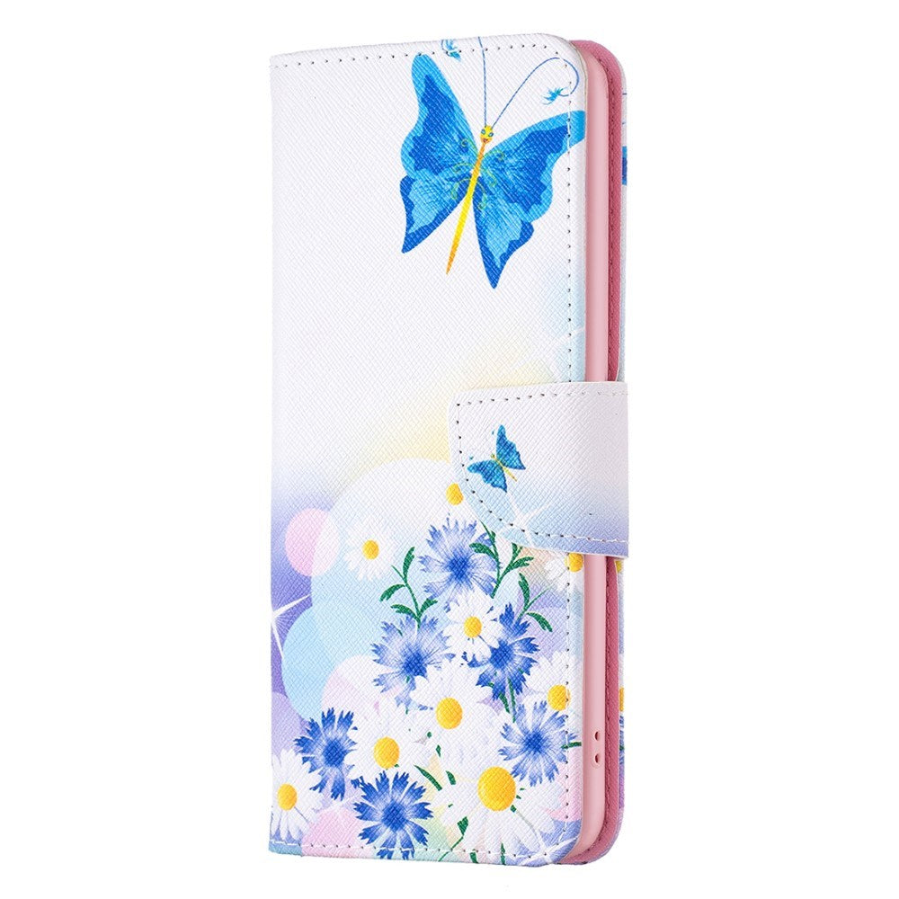 EIDERWOOD Samsung Galaxy A16 Kunstskinn Flip Deksel m. Lommebok & Trykk - Sommerfugl & Blomster