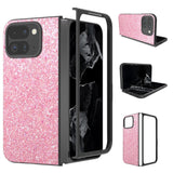 EIDERWOOD Google Pixel 9 Pro Fold (5G) Kunstskinn Glitter Deksel - Rosa