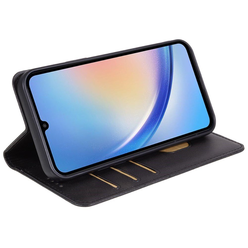 EIDERWOOD Samsung Galaxy A16 (4G/5G) Flip Deksel med Lommebok - Kunstskinn - Svart