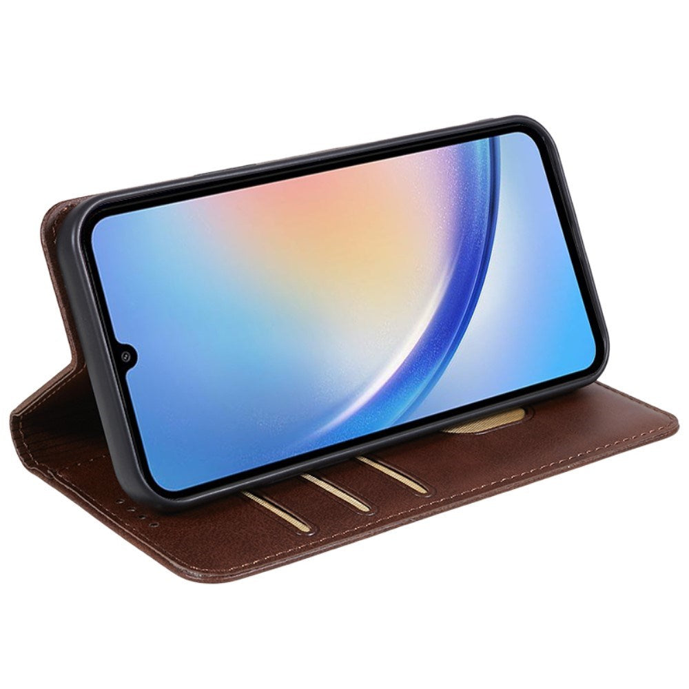 EIDERWOOD Samsung Galaxy A16 (4G/5G) Flip Deksel med Lommebok - Kunstskinn - Brun