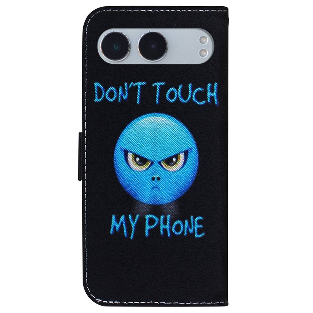 EIDERWOOD OnePlus Nord 4 (5G) Kunstskinn Deksel med Lommebok og Trykk - "Don't Touch My Phone"
